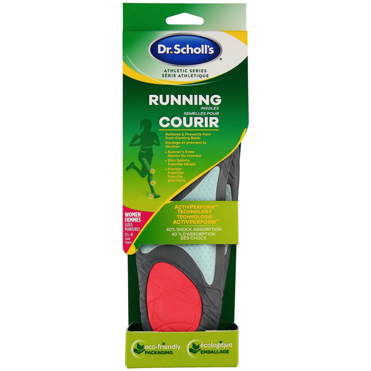 Dr. Scholl's - Athletic Series Running Insoles - Women 5.5-8 | 1 Pair