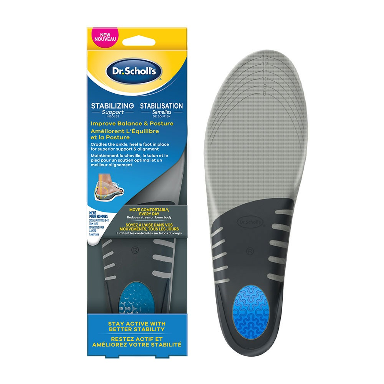 Dr. Scholl's - Fitness Stabilizing Support Insoles - Option of Men or Women's | 1 Pair