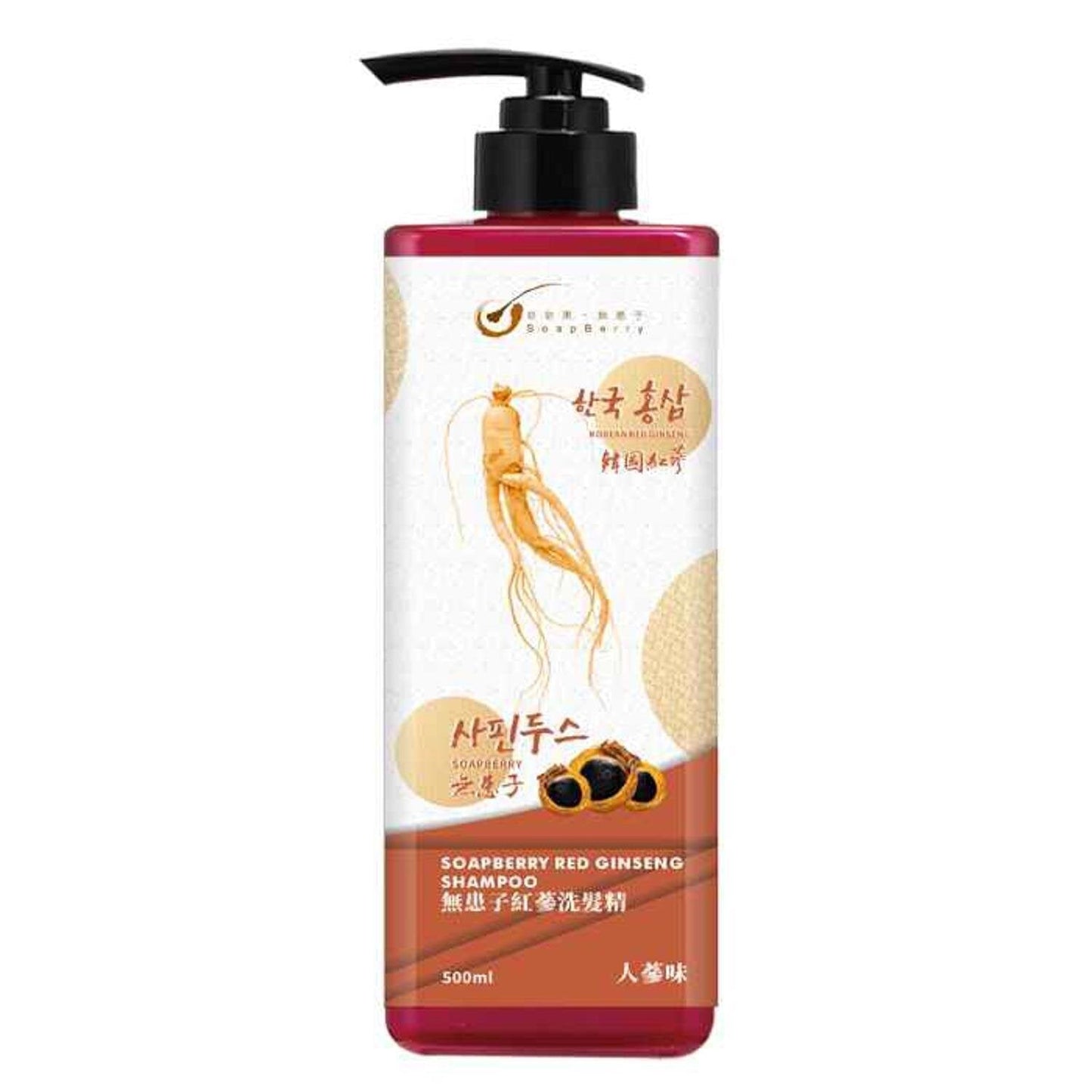 Soapberry Soapberry Red Ginseng Shampoo 500ml Fixed Size
