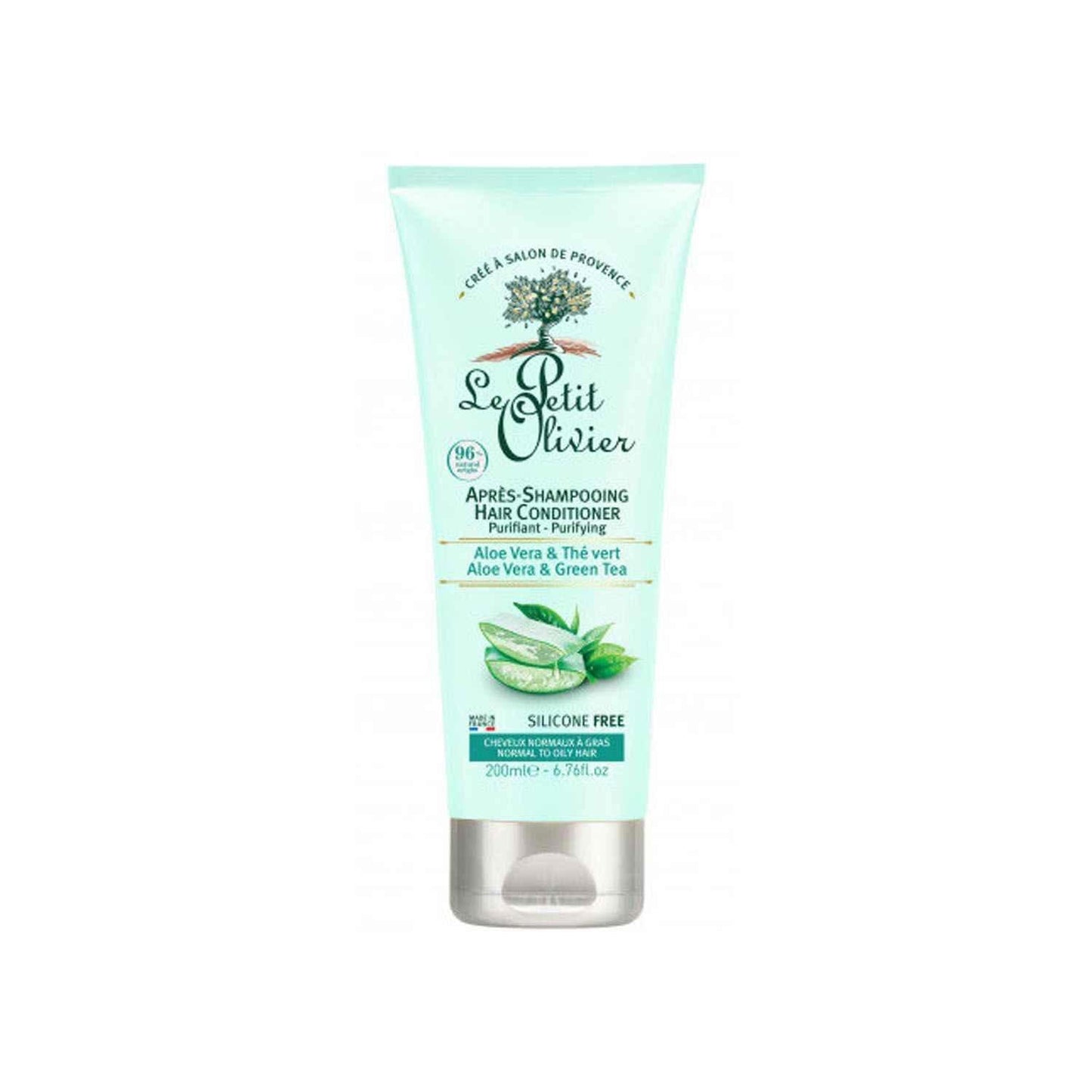 Le Petit Olivier Aloe Vera & Green Tea Hair Conditioner - Normal to Oily Hair 200ml Fixed Size