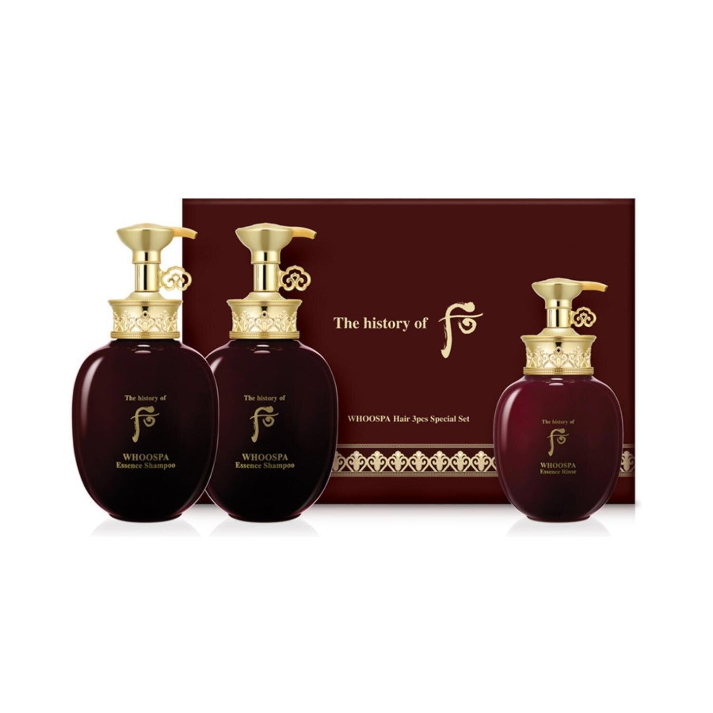 PrimeS Jinyulhyang Shampoo Set 350ml+350ml+220
