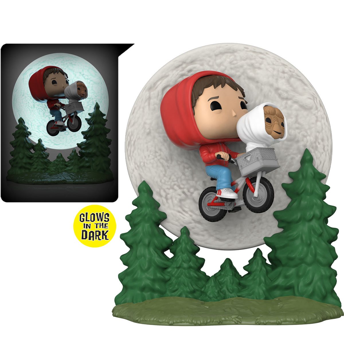 Funko Pop! Moment E.T. The Extraterrestrial 40th Anniversary Elliot & E.T. Flying Glow-in-the-Dark 50769 LOW STOCK