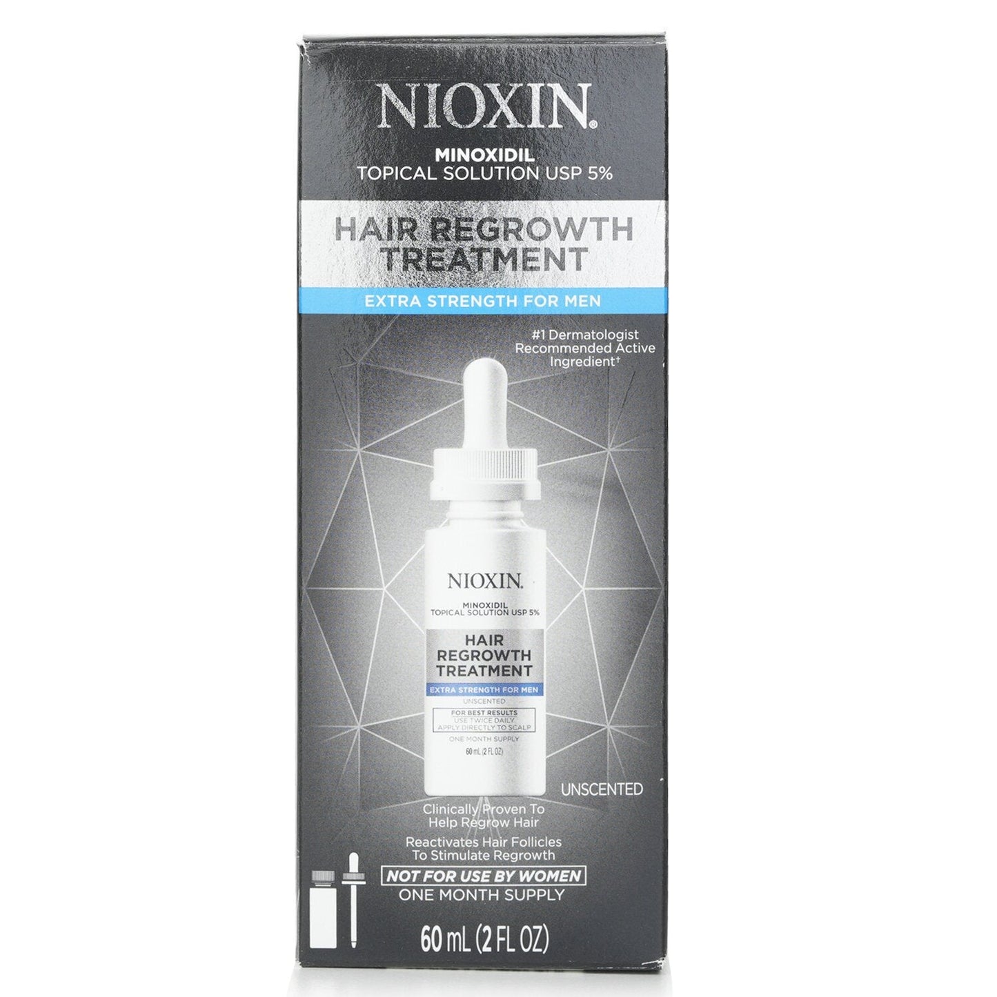 Nioxin Hair Regrowth Treatment 5% Minoxidil For Men 30 Day 60ml/2oz