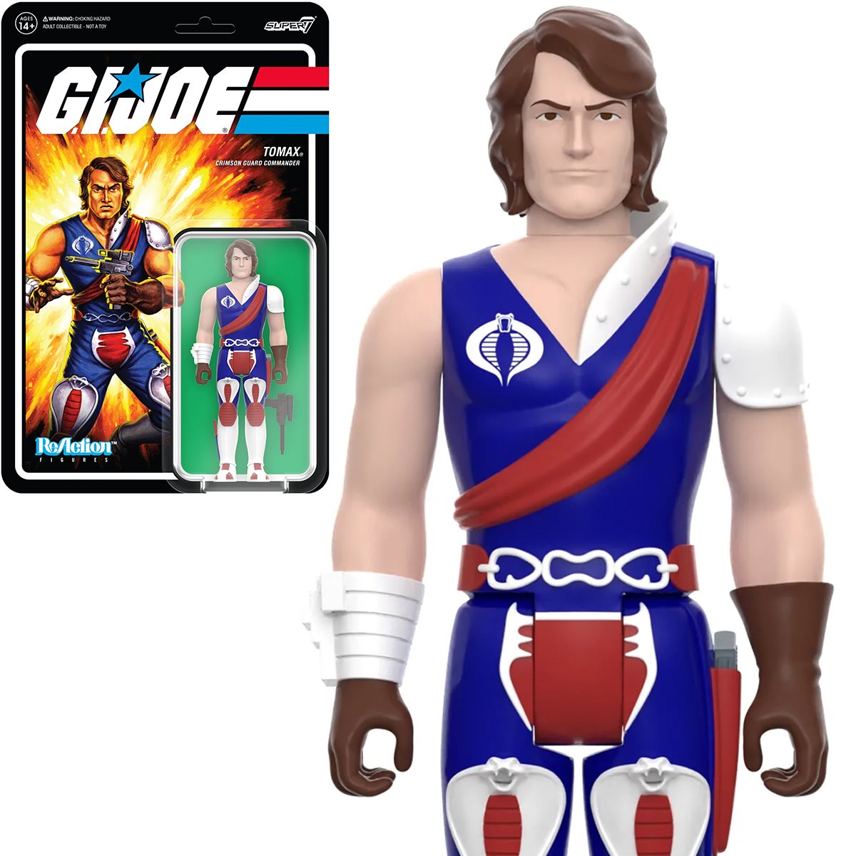 Super7 ReAction Figures - G.I. Joe: Wave 5 - Tomax (Crimson Guard Commander) Action Figure (82311) LAST ONE!