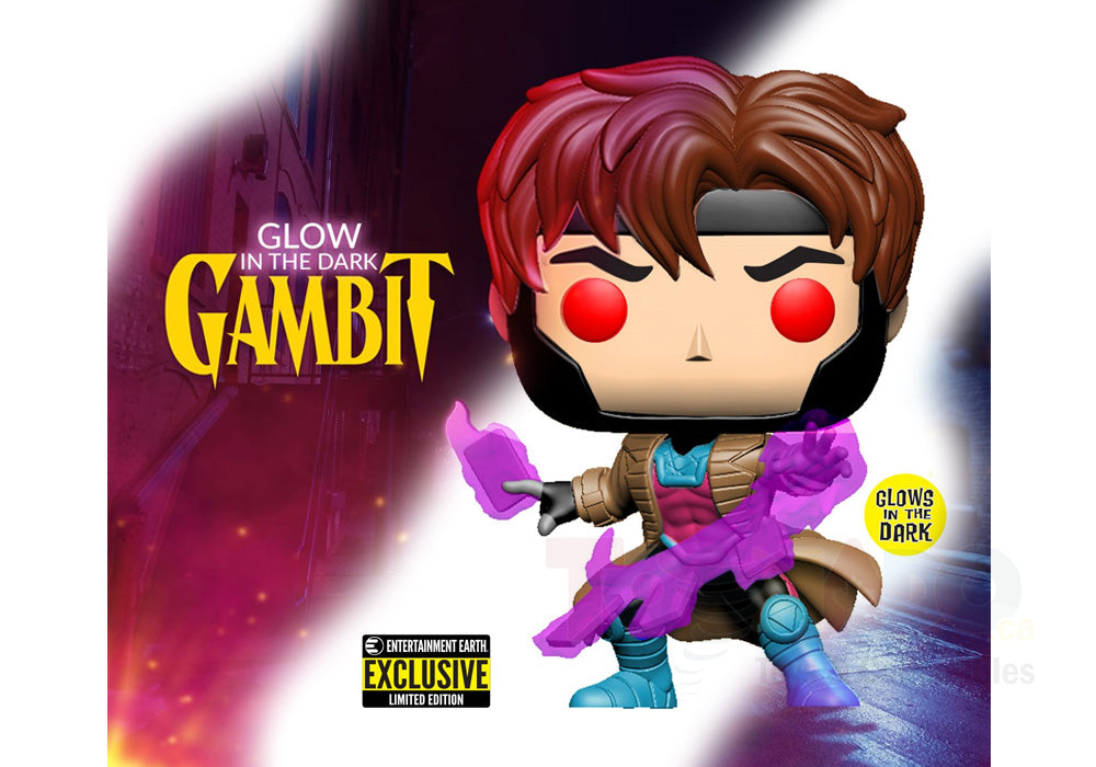 Funko Pop! Marvel #553 - X-Men - Gambit (EE Glows in the Dark) Exclusive Vinyl Figure (47529) LOW STOCK