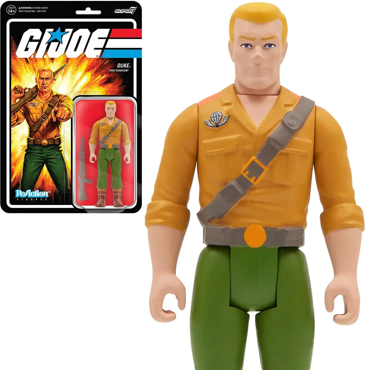 Super7 ReAction Figures - G.I. Joe - Duke (First Sergeant) Action Figure (81510) LOW STOCK