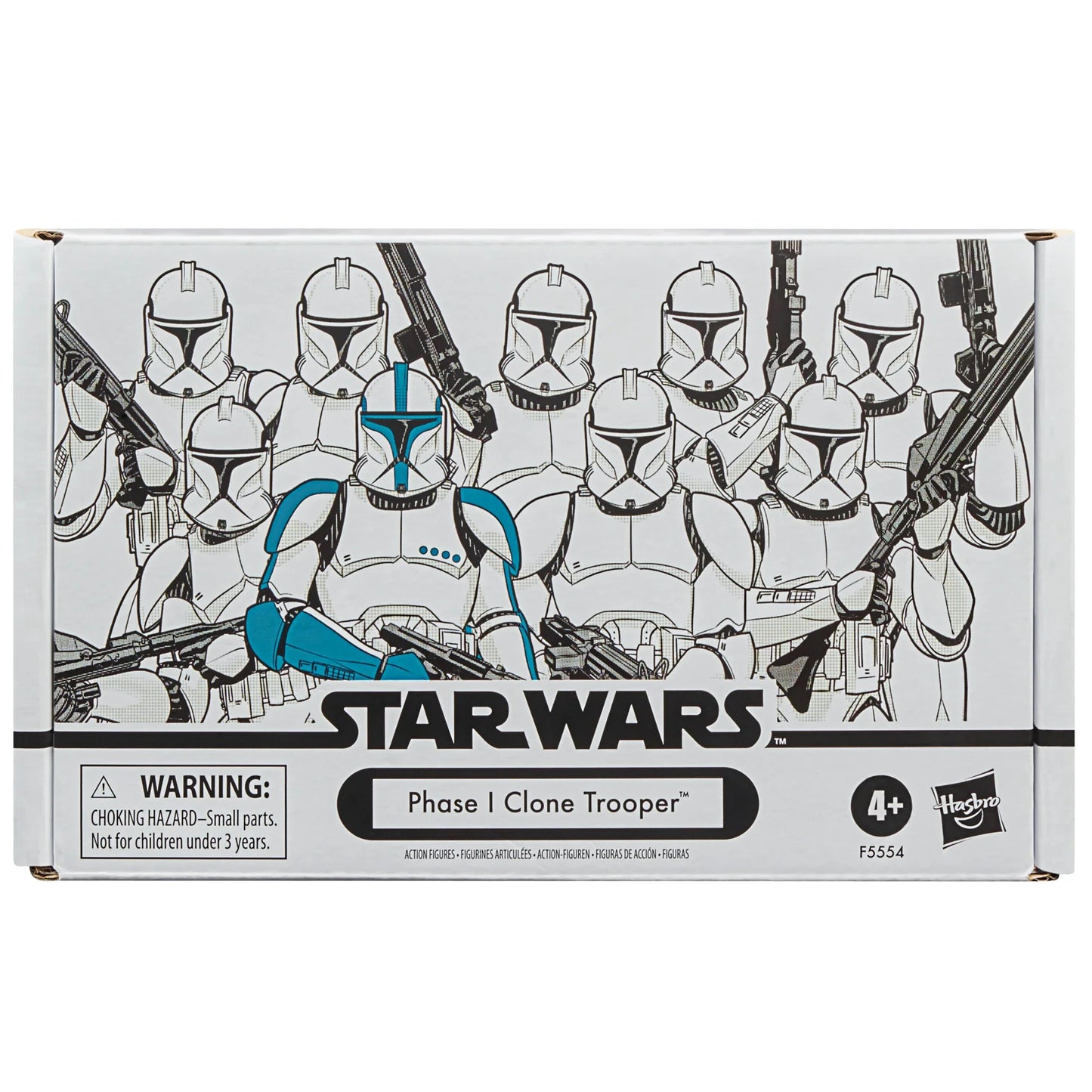 Star Wars: The Vintage Collection - The Clone Wars - Phase I Clone Trooper Exclusive 4-Pack (F5554) LOW STOCK
