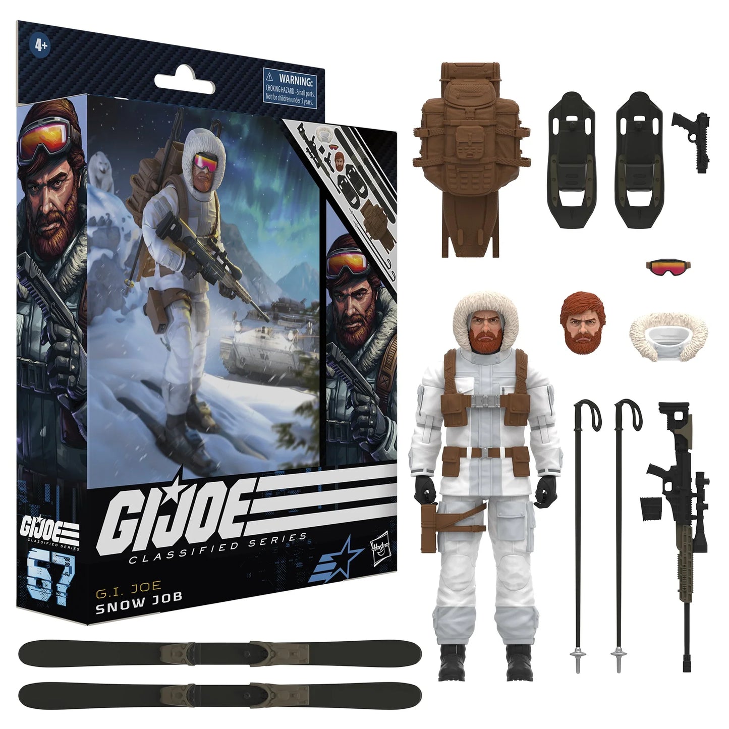 G.I. Joe Classified Series #67 - Snow Job Exclusive Action Figure (F6682) LOW STOCK