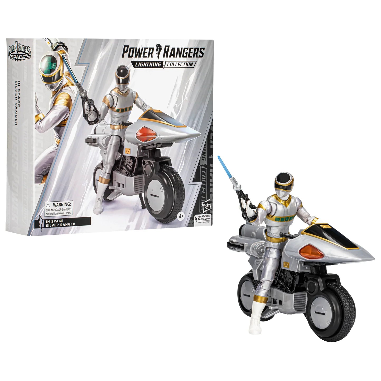 Power Rangers Lightning Collection - In Space Silver Ranger Deluxe Action Figure (F8206)