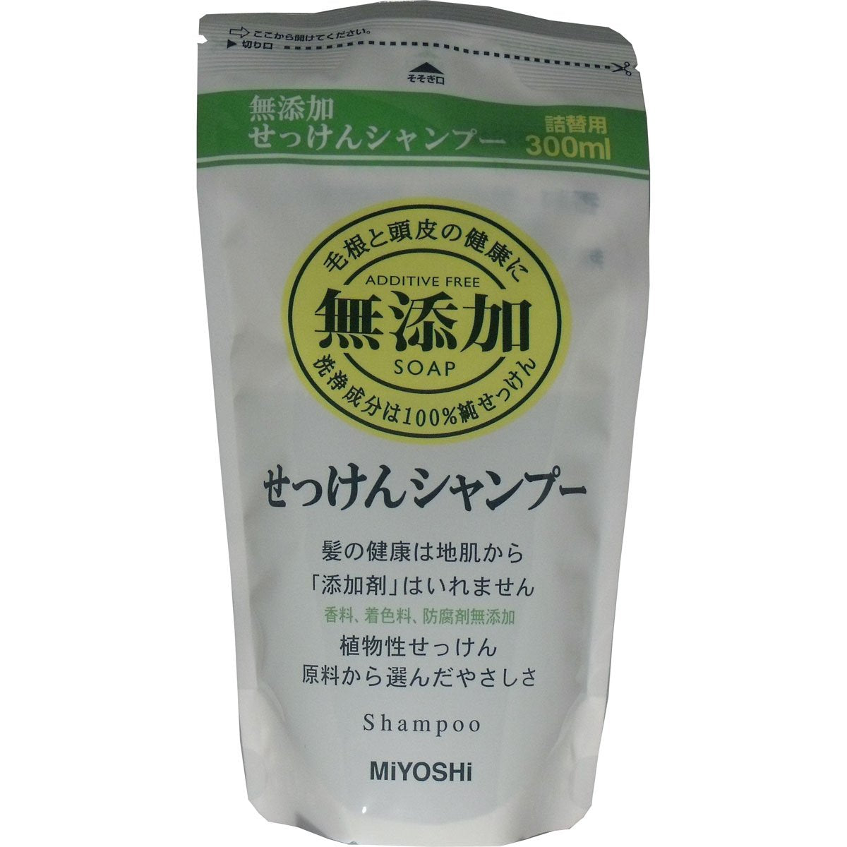 Miyoshi Soap Japan Additive-Free Shampoo Refill 300Ml Bulk Purchase X5