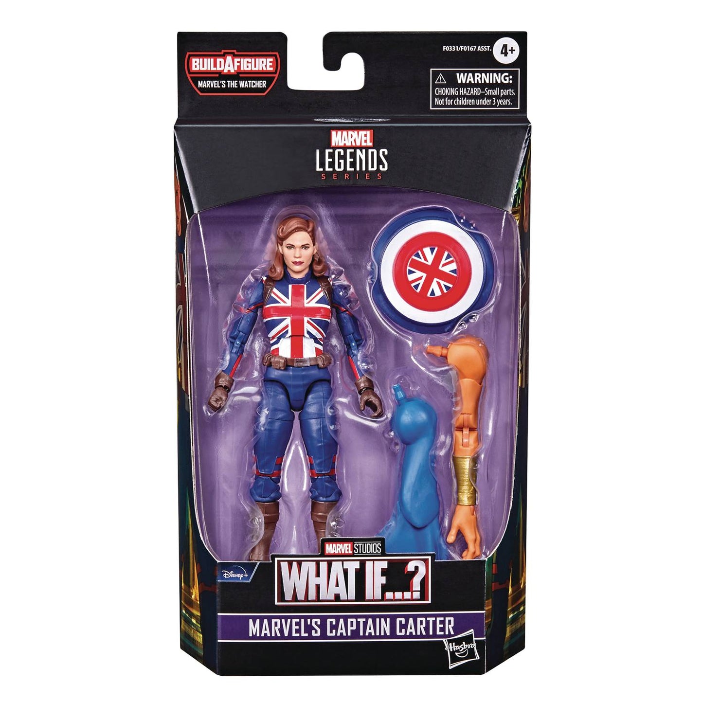 Marvel Legends - Disney+ Series (The Watcher BAF) - Marvel\'s Captain Carter Action Figure (F0331)