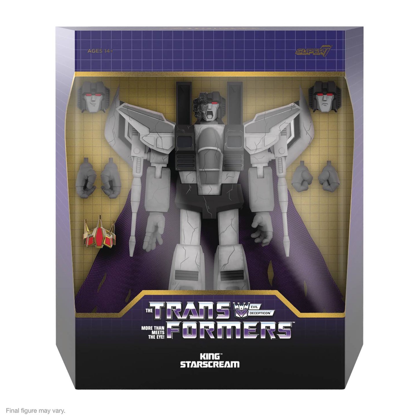 Super7 Ultimates - Transformers - King Starscream Action Figure (83377) LOW STOCK