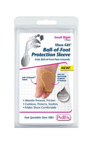 Visco-GEL Ball-of-Foot Protection Sleeve Small Right