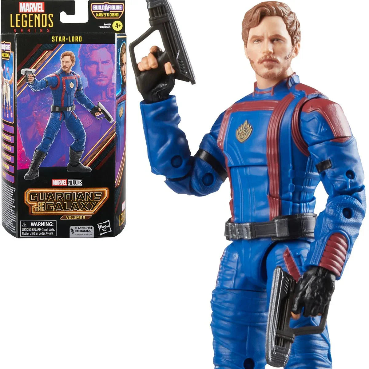 Marvel Legends - Guardians of the Galaxy 3 (Cosmo BAF) Star-Lord Action Figure (F6602)