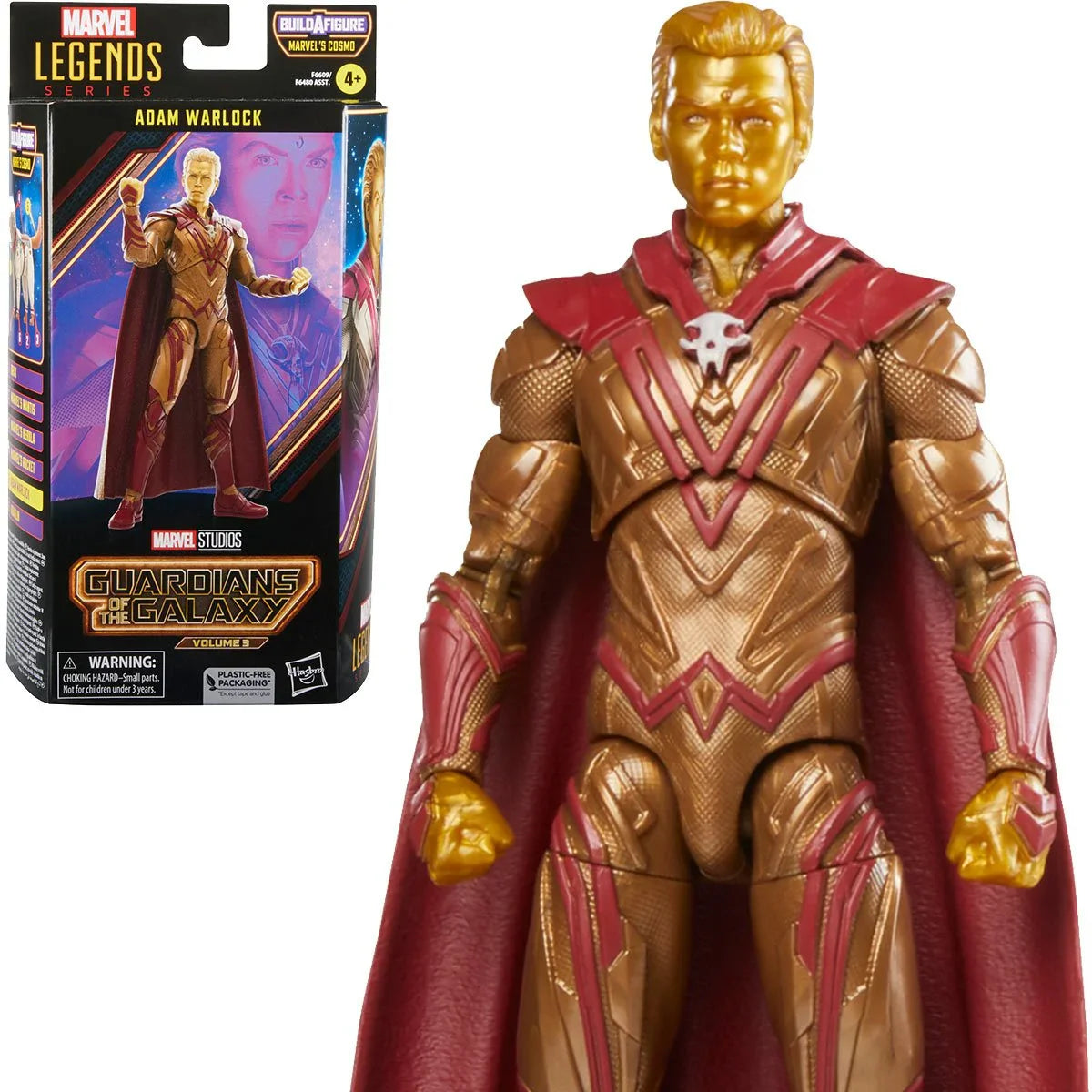 Marvel Legends - Guardians of the Galaxy 3 (Cosmo BAF) Adam Warlock Action Figure (F6609)