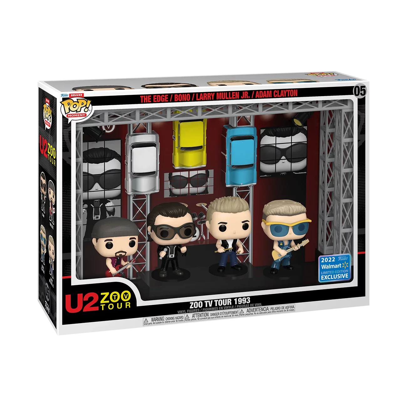 Funko Pop! Moment #05 - U2’s Zoo TV Tour (1993) 2022 Limited Edition Deluxe Vinyl Figure Set (67773) LOW STOCK