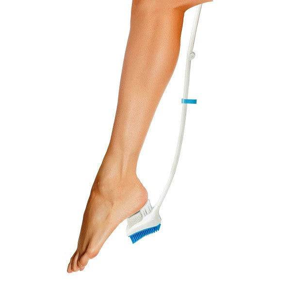 Relaxus Long-Reach Pedicure Scrubbing Brush - Foldable
