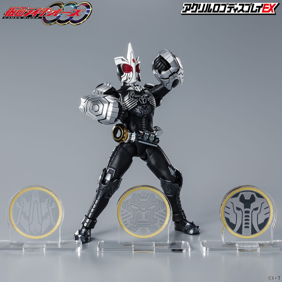Kamen Rider OOO Sagohzo Core Medals Acrylic Logo Display