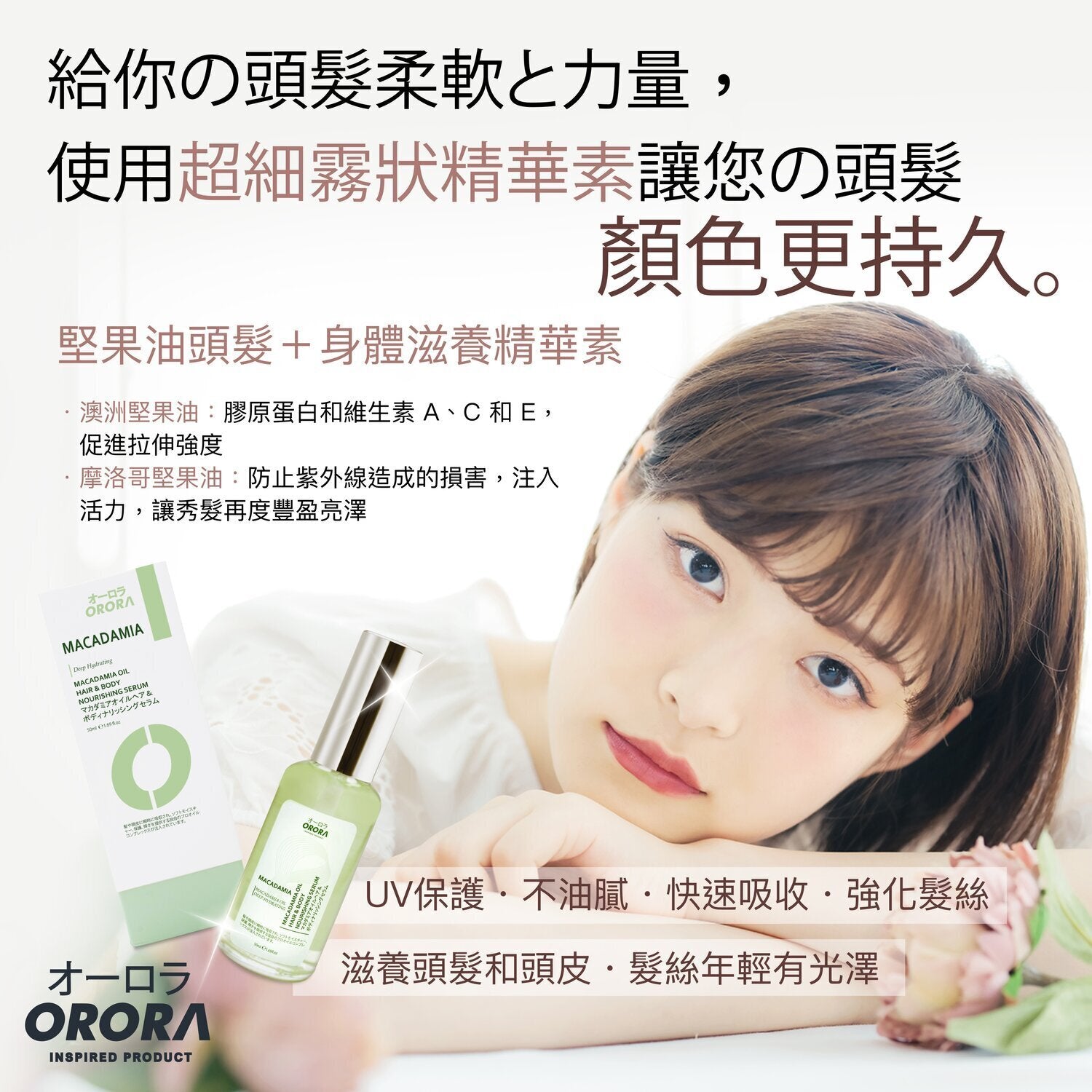 ORORA Macadamia Oil  Fixed