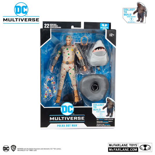 McFarlane Toys DC Multiverse King Shark BAF: Suicide Squad (Movie) Polka Dot Man Action Figure 15433