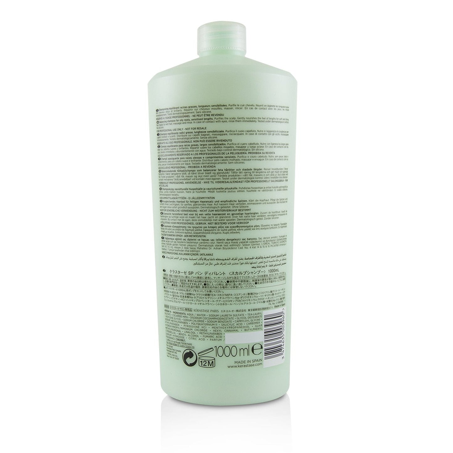 Kerastase Specifique Bain Divalent Balancing Shampoo (Oily Roots, Sensitised Lengths)  1000ml/34oz