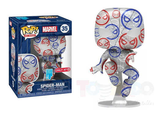 Funko Pop! Art Series #35 - Marvel - Spider-Man Vinyl Figure with Protective Hard Case (56155) LOW STOCK