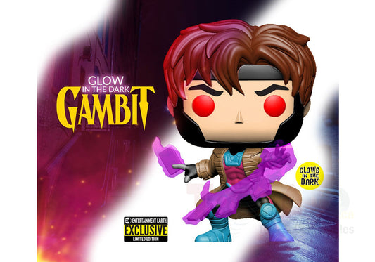 Funko Pop! Marvel #553 - X-Men - Gambit (EE Glows in the Dark) Exclusive Vinyl Figure (47529) LOW STOCK