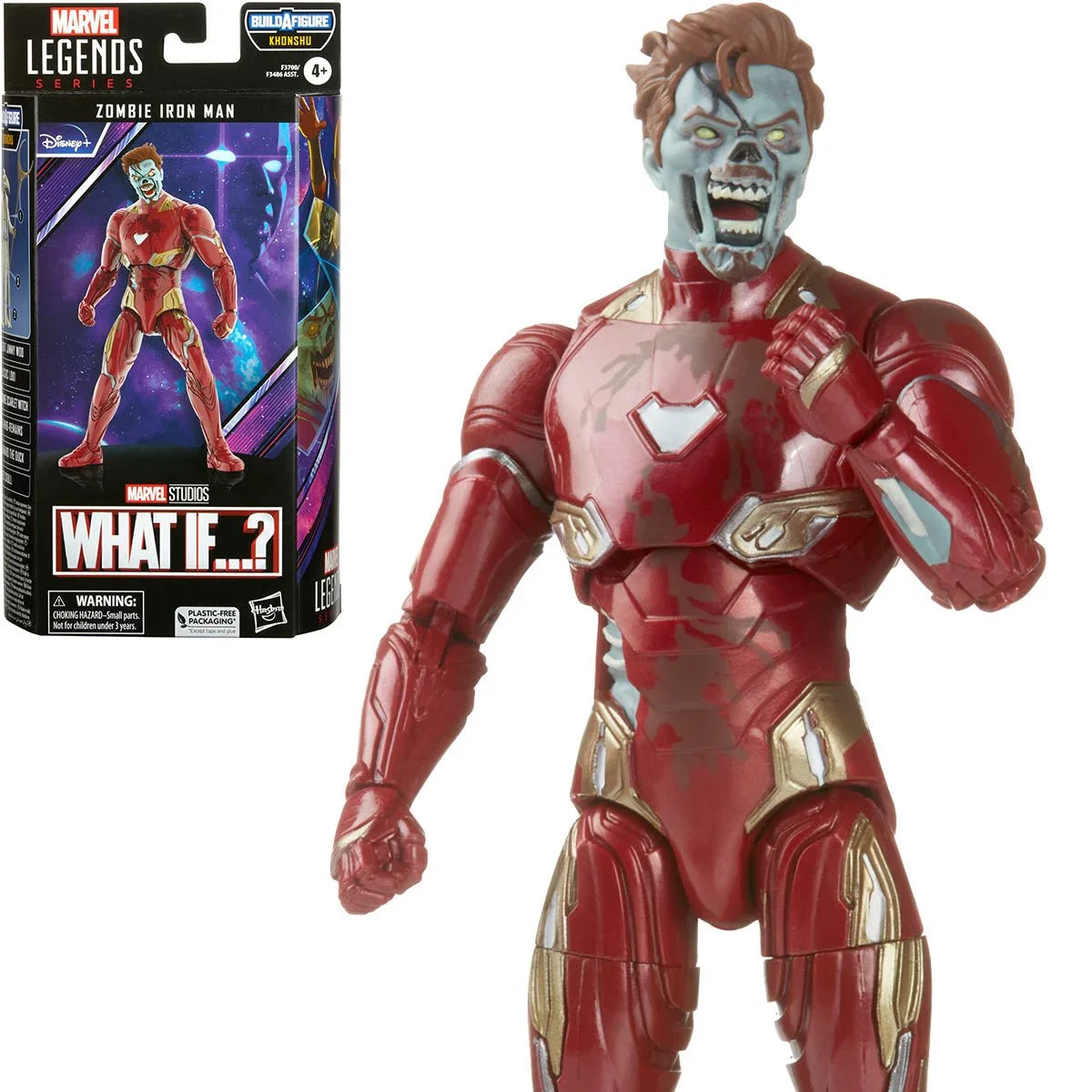 Marvel Legends Series - Khonshu BAF - Zombie Iron Man (What If...?) Action Figure (F3700) LAST ONE!