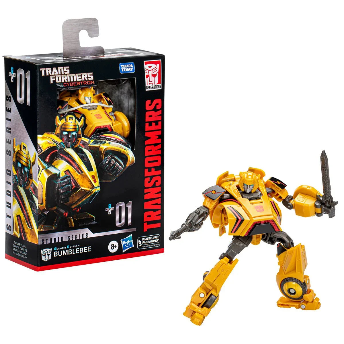 Transformers Studio Series Gamer Edition 01 Deluxe Bumblebee (War for Cybertron) Action Figure F7235