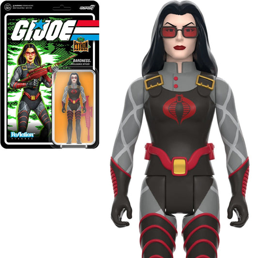 Super7 ReAction Figures - G.I. Joe - Wave 6 - Python Patrol - Baroness (Intelligence Officer) 82808