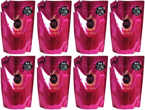 Macherie Airfeel Shampoo Refill (Smooth Smooth) 380Ml Bulk 8 Pack Japan