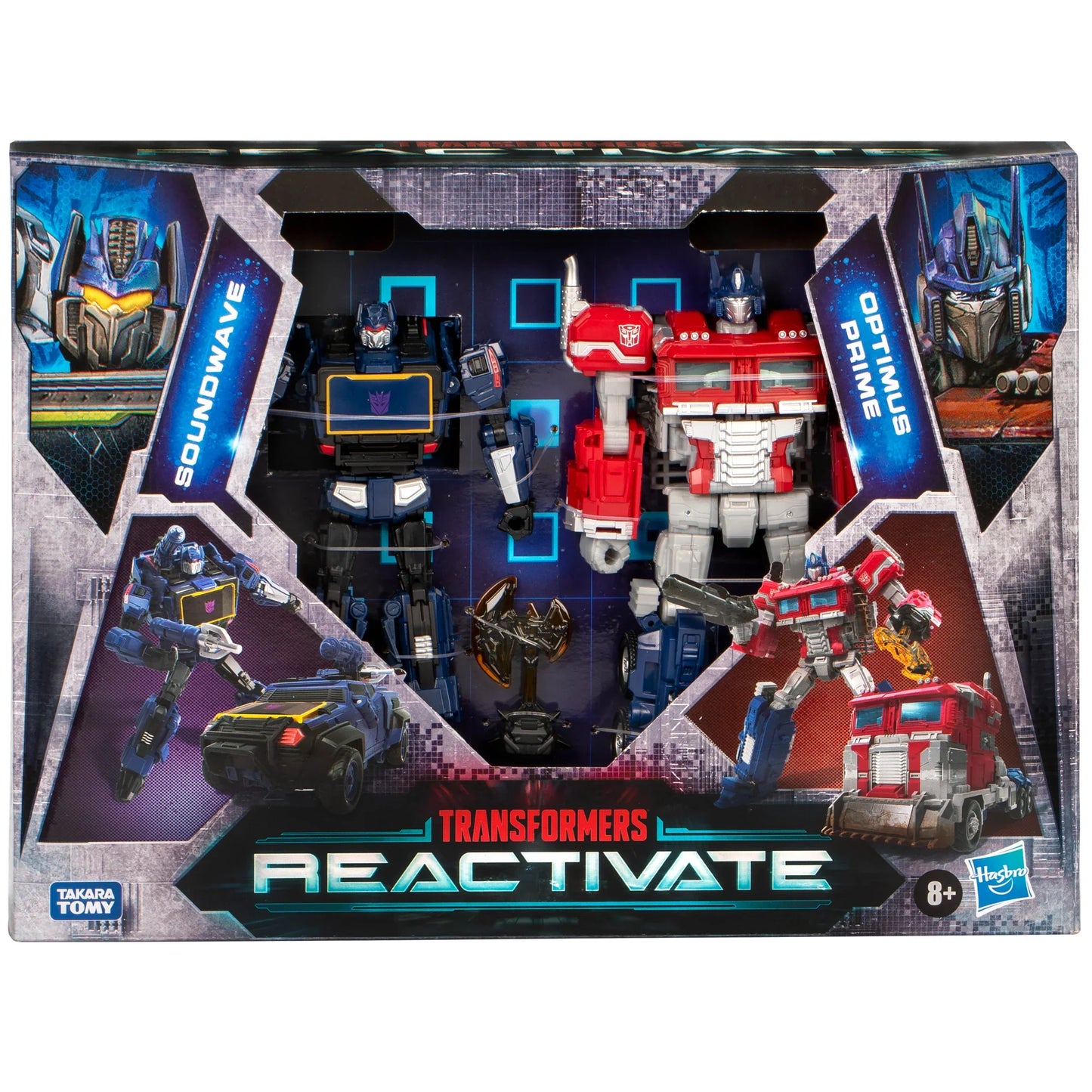 Transformers: Reactivate Video Game-Inspired Optimus Prime and Soundwave Action Figure 2-Pack F0384 LOW STOCK
