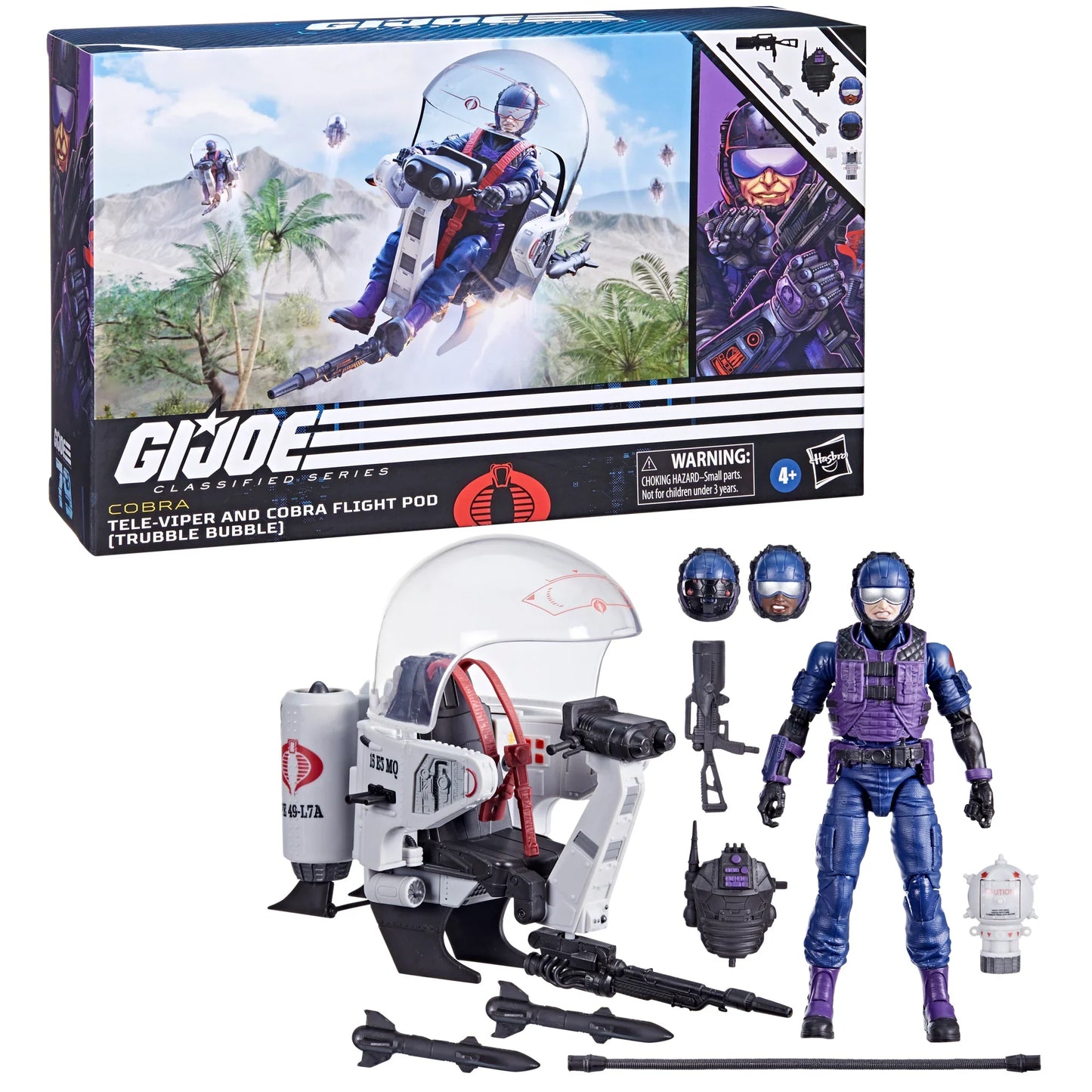 G.I. Joe Classified Series #79 Tele-Viper & Cobra Flight Pod (Trubble Bubble) Exclusive Set (F6687) LOW STOCK