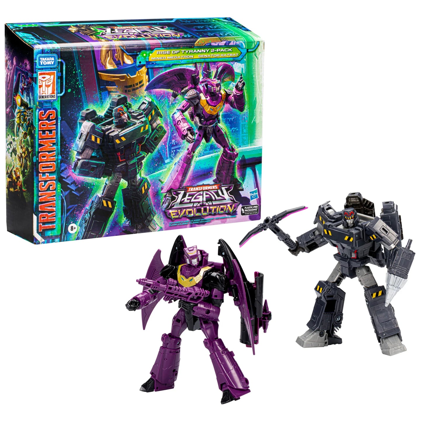 Transformers Legacy Evolution (Rise of Tyranny) Miner Megatron & Senator Ratbat Voyager 2-Pack F7015 LOW STOCK