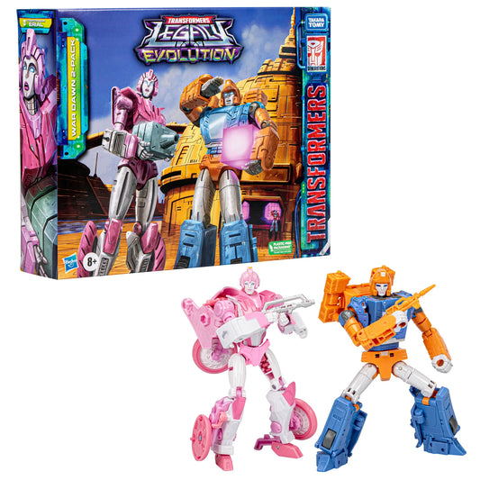 Transformers Legacy Evolution War Dawn (Dion & Erial) Action Figure 2-Pack (F7829)