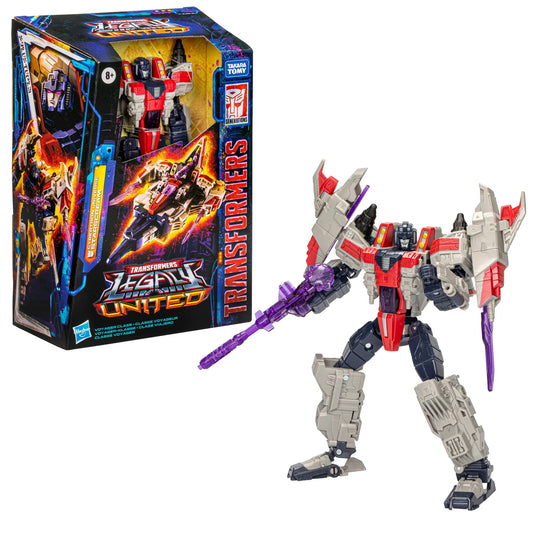 [PRE-ORDER] Transformers: Legacy United - Voyager Class Cybertron Universe Starscream Action Figure (F8543)
