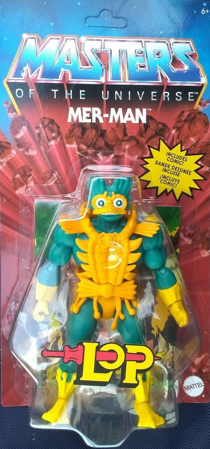 MOTU Masters of the Universe Origins: LOP Lords of Power Mer-Man, Ocean Warlord! Action Figure GYY23