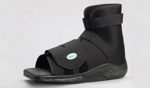 Slimline Cast Boot  Black Square-Toe  Adult Large