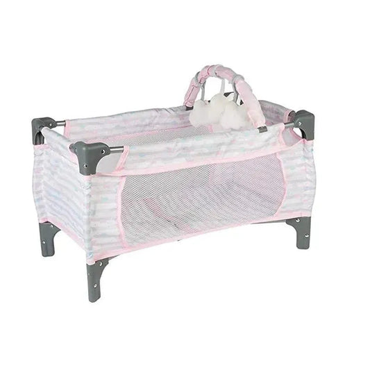 Adora Crib Pink Deluxe Pack N Play (7 Piece set)