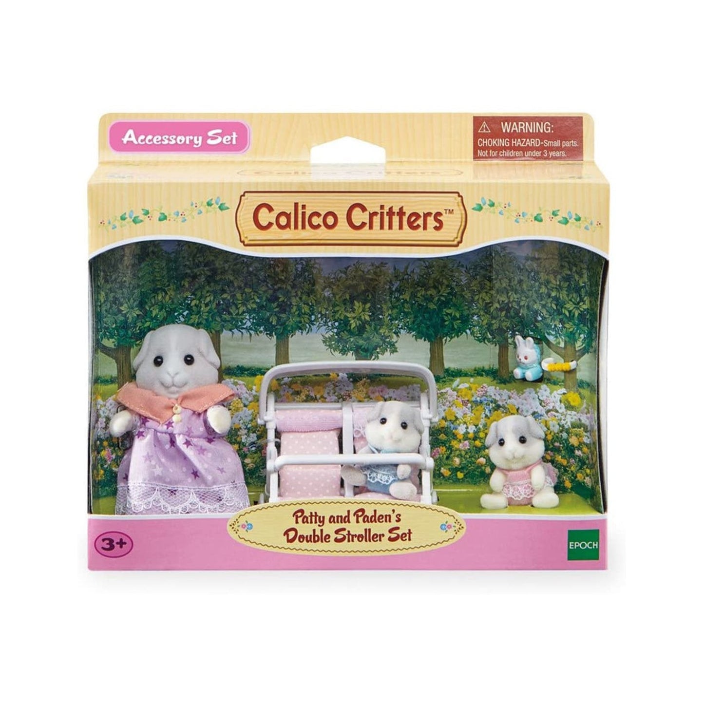Calico Critters Patty & Paden's Double Stroller Accessory Set