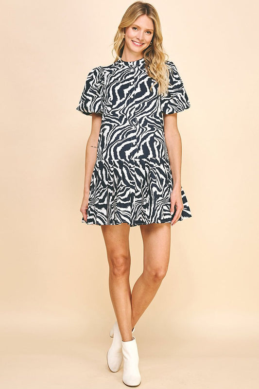 Animal Print Mini Dress
