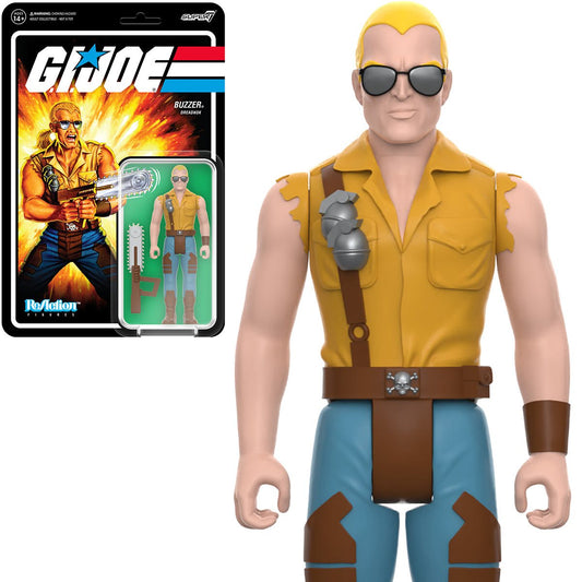 Super7 ReAction Figures - G.I. Joe - Wave 7 - Buzzer (Dreadnok) Action Figure (83385)