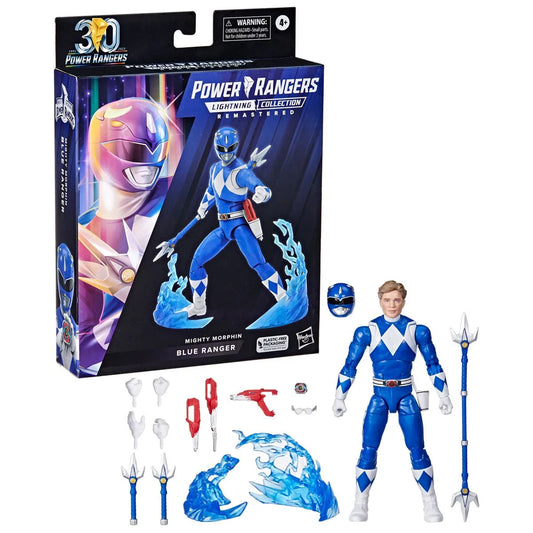 Power Rangers Lightning Collection - Remastered Mighty Morphin Blue Ranger Action Figure (F7383) LOW STOCK