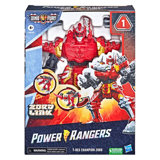 Power Rangers Dino Fury T-Rex Champion Zord Combining Zord