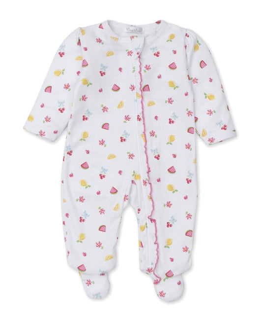 Girls Footie Ruffle Zip Tropical Dreams