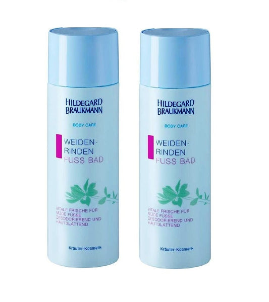 2xPack Hildegard Braukmann Body Care Willow Bark Foot Bath - 400 ml