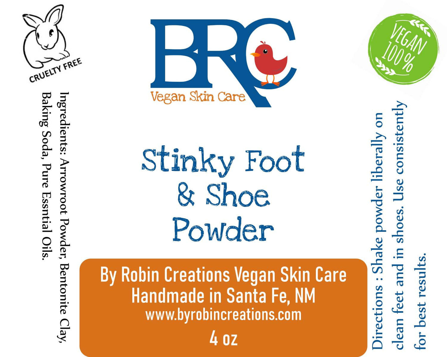 Stinky Foot Deodorizing Powder