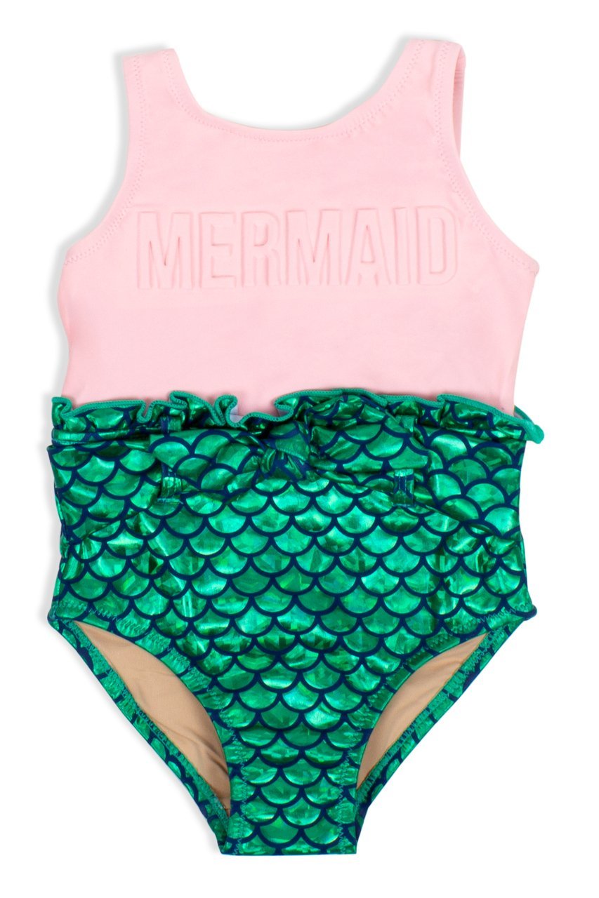 Shade Critters One Piece Mermaid Scale - Pink & Green